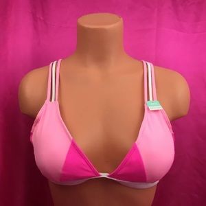 Victoria's Secret PINK Strappy Bikini Top L A-C
